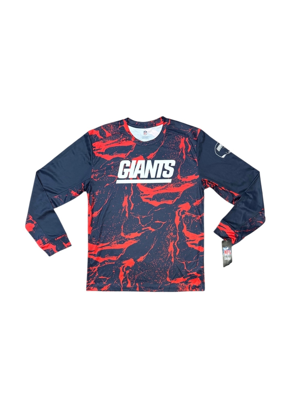NEW NFL Team Apparel Youth Large New York Giants Blue Tailgate Long Sleeve Shirt